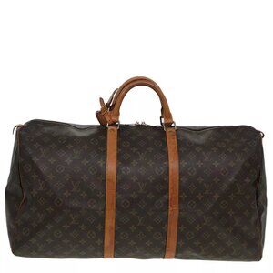 LOUIS VUITTON Monogram Keepall 60 Boston Bag M41422 LV Auth 85460
